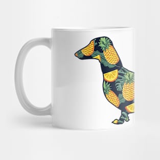 Pineapple Hawaiian Dachshund Mug